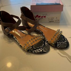 Jeffrey Campbell Grey spike/sandals skin (coast-spk)